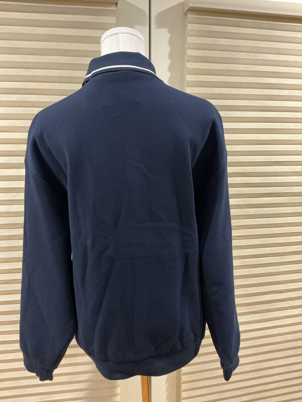 NWOT Miu Miu Logo Cotton Blouson Jacket in Navy, Size 36 = S - Picture 6 of 7